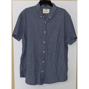 Urban Pipeline The Awesomely Soft Ultimate Men XXL Shirt Blue S/S Chest 50"